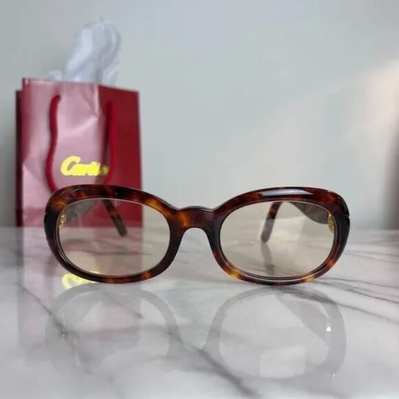 Cartier Vintage Tortoise Frame Sunglasses with New Lenses - Picture 3 of 4